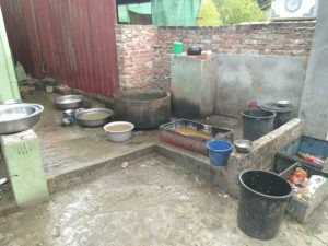 Dishwashing area